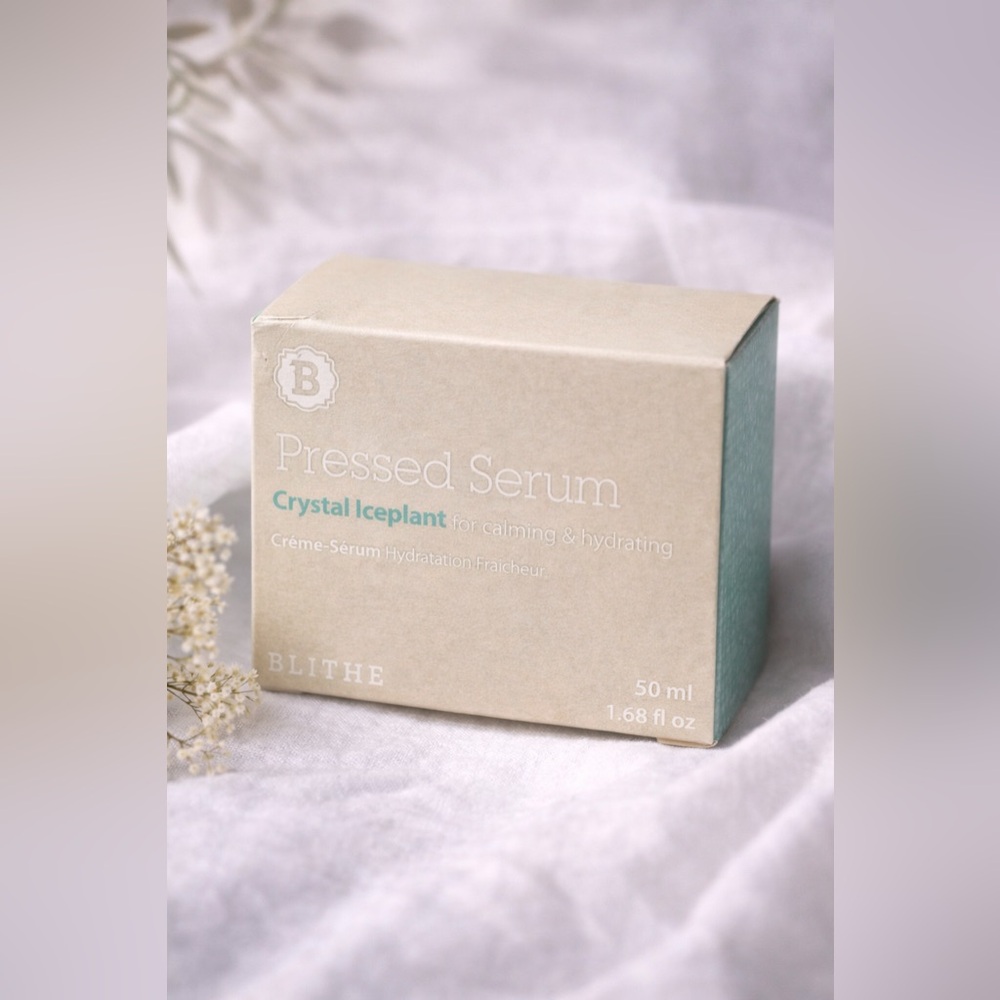 BLITHE Pressed Serum Crystal Iceplant 50ml K-Beauty Calming Hydrating Cream New